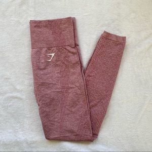Gymshark Vital Seamless Leggings - Dusky Pink Marl (Small)
